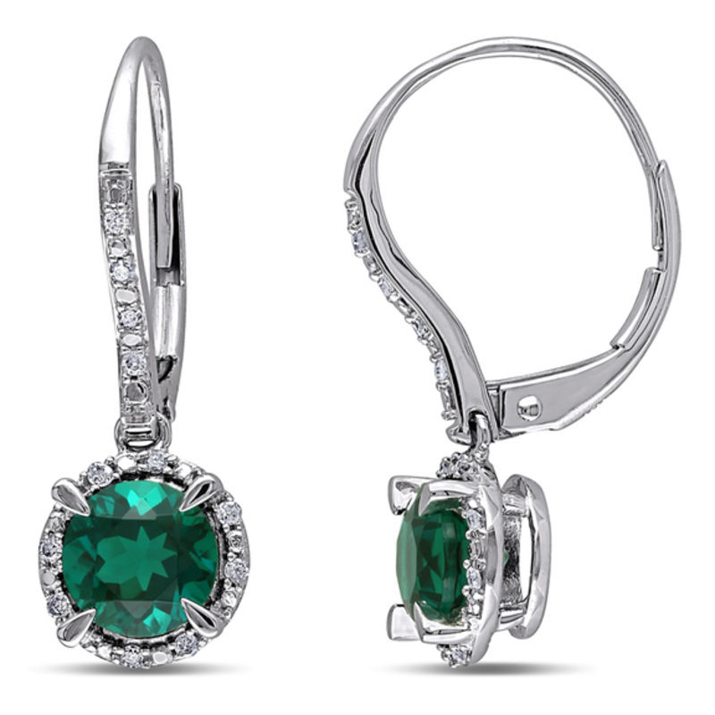 Zales emerald earrings hotsell