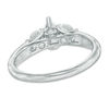 Thumbnail Image 2 of 1 CT. T.W. Certified Pear-Shaped Diamond Past Present Future® Ring in 14K White Gold (I/I1)