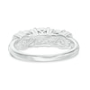Thumbnail Image 2 of 1/2 CT. T.W. Diamond Collar Past Present Future® Ring in 10K White Gold