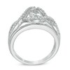 Thumbnail Image 2 of 6.0mm Lab-Created White Sapphire Swirl Ring in Sterling Silver