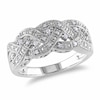 Thumbnail Image 0 of 1/8 CT. T.W. Diamond Braid Band in Sterling Silver