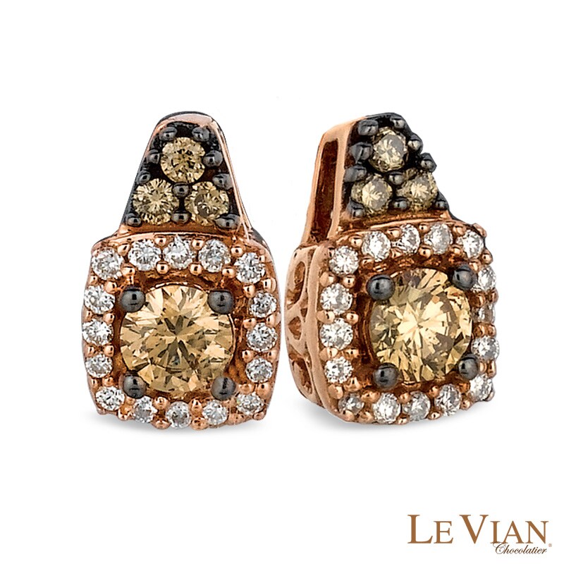 Le Vian Chocolate Diamonds 3 8 Ct Tw Diamond Frame Drop