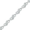 Thumbnail Image 1 of 1/5 CT. T.W. Diamond Double Row Infinity Link Bracelet in Sterling Silver - 7.5"