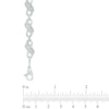 Thumbnail Image 2 of 1/5 CT. T.W. Diamond Double Row Infinity Link Bracelet in Sterling Silver - 7.5"