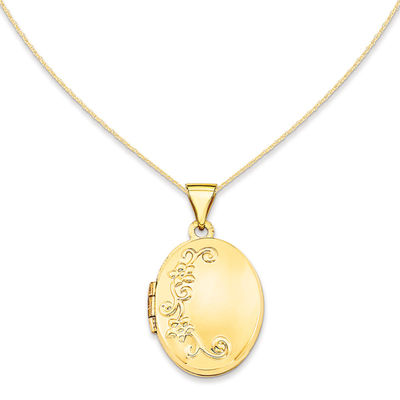 gold oval locket