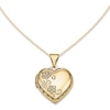 Thumbnail Image 0 of Floral Heart Locket in 14K Gold