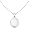 Thumbnail Image 0 of Oval Polished Locket in 14K White Gold