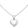 Thumbnail Image 0 of Polished Heart Locket in 14K White Gold