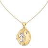 Thumbnail Image 0 of Oval Angel Locket in 14K Two-Tone Gold