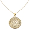 Thumbnail Image 1 of Round Paisley Locket in 14K Gold