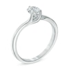 Thumbnail Image 1 of 1/3 CT. Diamond Solitaire Bypass Engagement Ring in 14K White Gold