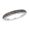 Thumbnail Image 0 of 1/4 CT. T.W. Champagne Diamond Anniversary Band in 10K White Gold