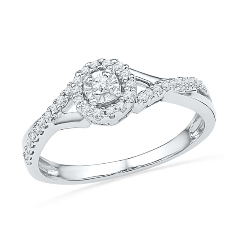 Round diamond hotsell promise ring