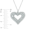 Thumbnail Image 2 of 1/2 CT. T.W. Diamond Heart Pendant in 10K White Gold