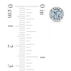 Thumbnail Image 1 of 5.0mm Aquamarine and Diamond Accent Frame Stud Earrings in Sterling Silver