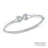 Thumbnail Image 1 of Diamond Accent Heart-Shaped Infinity Bangle in Sterling Silver