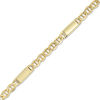 Thumbnail Image 0 of Men's 012 Gauge Mariner Bar Bracelet in 10K Gold - 8.5"