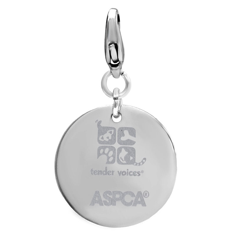 Main Image 2 of Diamond Accent Paw Pendant in 10K White Gold