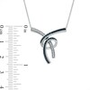 Thumbnail Image 2 of 1/8 CT. T.W. Enhanced Blue and White Diamond Abstract Three Piece Set in Sterling Silver