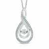Thumbnail Image 0 of Diamond Accent Layered Infinity Pendant in Sterling Silver