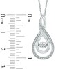Thumbnail Image 2 of Diamond Accent Layered Infinity Pendant in Sterling Silver