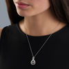 Thumbnail Image 3 of Diamond Accent Layered Infinity Pendant in Sterling Silver