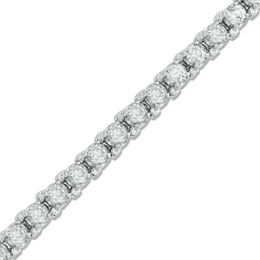 Diamond Bracelets Zales T W Diamond Tennis Bracelet In 10k White Gold