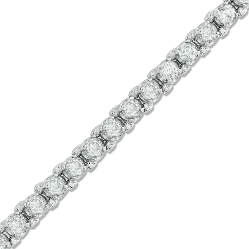 4 CT. T.W. Diamond Tennis Bracelet in 10K White Gold