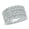 Thumbnail Image 0 of 1/6 CT. T.W. Diamond Five Row Band in Sterling Silver