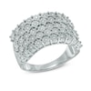 Thumbnail Image 2 of 1/6 CT. T.W. Diamond Five Row Band in Sterling Silver