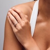 Thumbnail Image 1 of Vera Wang Love Collection 1/6 CT. T.W. Diamond Contour Wedding Band in 14K White Gold