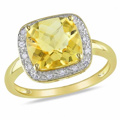 cushion cut citrine