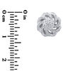 Thumbnail Image 2 of 1/2 CT. T.W. Multi-Diamond Pinwheel Stud Earrings in 10K White Gold