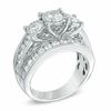 Thumbnail Image 1 of 3 CT. T.W. Diamond Past Present Future® Ring in 14K White Gold