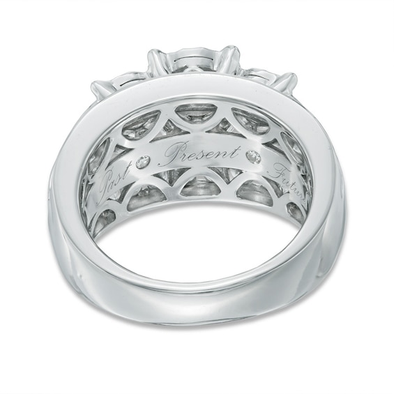 3 CT. T.w. Diamond Past Present FutureÂ® Ring in 14K White Gold