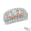 Thumbnail Image 1 of 3 CT. T.W. Diamond Past Present Future® Ring in 14K Two-Tone Gold