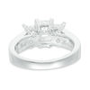 Thumbnail Image 2 of 3 CT. T.W. Certified Emerald-Cut Diamond Past Present Future® Ring in 14K White Gold (I/I1)