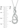 Thumbnail Image 2 of Diamond Accent Cascading Infinity Pendant in Sterling Silver