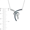 Thumbnail Image 2 of 1/8 CT. T.W. Enhanced Blue and White Diamond Abstract Three Piece Set in Sterling Silver