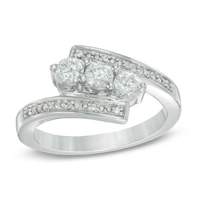 vault room RECTANGLE RING 10号 Previously Owned - 2-1/2 CT. T.W. Composite Diamond Frame