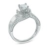 Thumbnail Image 2 of 1 CT. T.W. Princess-Cut Diamond Swirl Engagement Ring in 14K White Gold