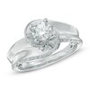 Thumbnail Image 1 of 1 CT. T.W. Diamond Swirl Engagement Ring in 14K White Gold