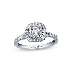 Neil Lane Collections Zales Neil Lane Bridal Collection 1 Ct T W Princess Cut Diamond Frame Engagement Ring