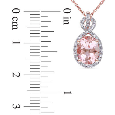 T.W. Diamond Pendant in 10K Rose Gold 