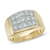 Thumbnail Image 0 of Men's 1 CT. T.W. Diamond Square Composite Ring in 10K Gold