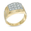 Thumbnail Image 1 of Men's 1 CT. T.W. Diamond Square Composite Ring in 10K Gold