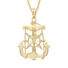 Thumbnail Image 1 of Mariner Cross Necklace Charm in 10K Gold