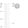 Thumbnail Image 2 of 1/2 CT. T.W. Diamond Layered Cluster Stud Earrings in 10K White Gold