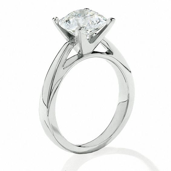 Celebration LuxÂ® 4 CT. Certified Diamond Solitaire Engagement Ring in 14K White Gold (H/Si2)