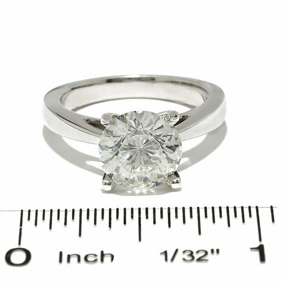 Celebration LuxÂ® 4 CT. Certified Diamond Solitaire Engagement Ring in 14K White Gold (H/Si2)